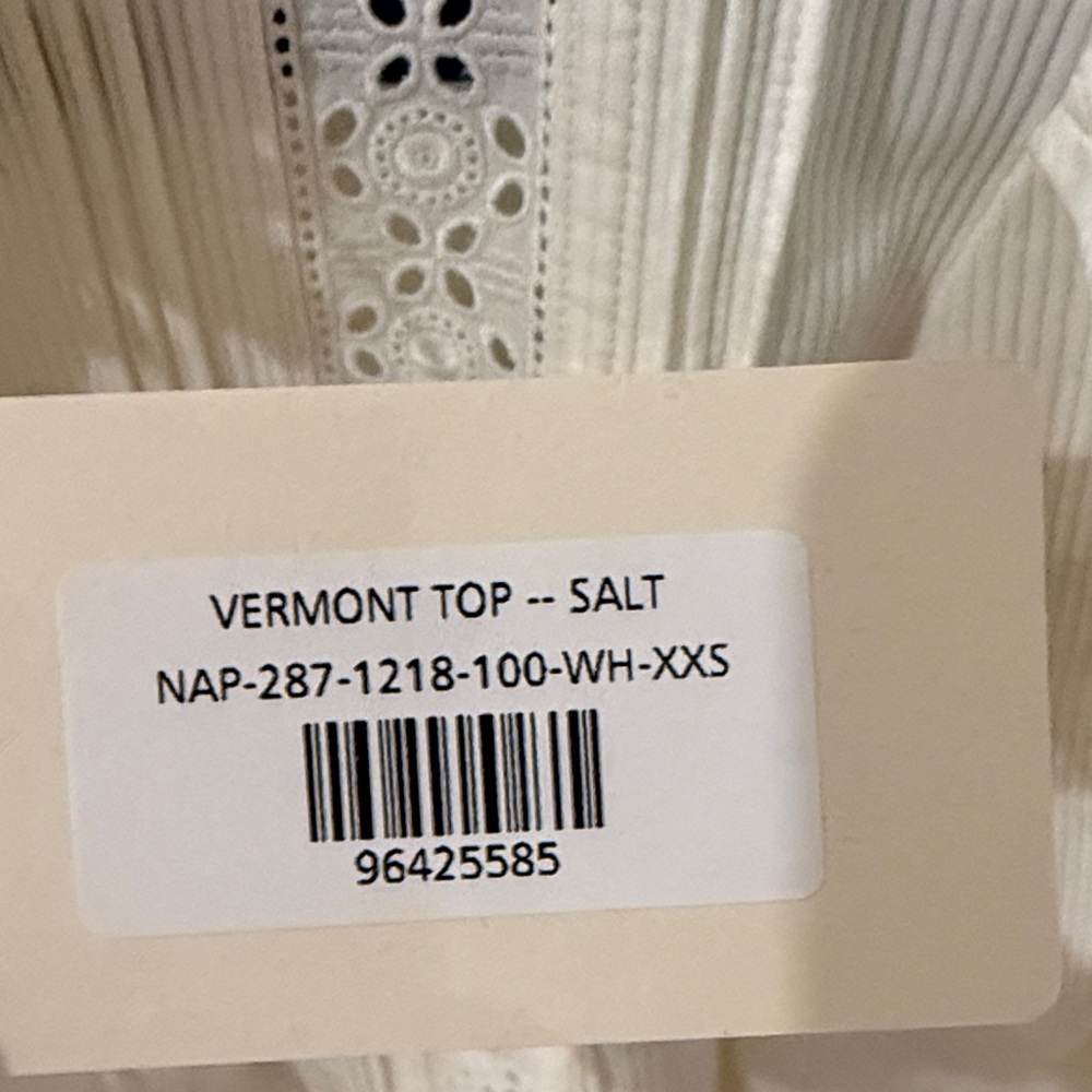 DÔEN Vermont ribbed broderie anglaise cotton shirt - Picture 7 of 16